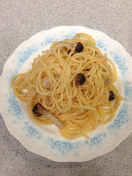 しまった！  お腹がすき過ぎて、刻み海苔を忘れました(T ^ T)
材料を見てはじめびっくりしたのですが、簡単美味しい！  手軽さに感謝、レシピありがとう♡