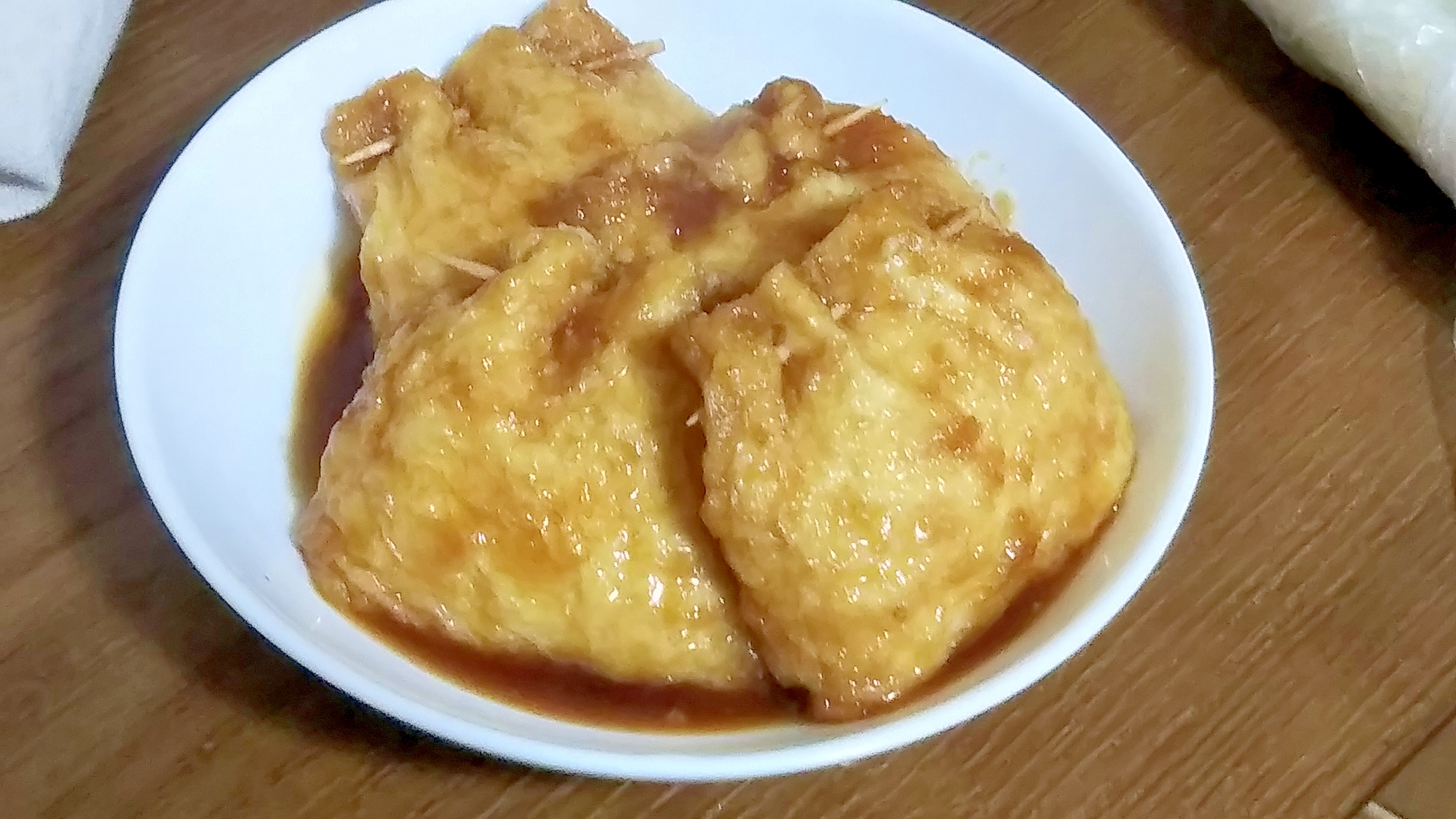 ふわふわジューシー！豆腐と鳥ひき肉の簡単お袋煮