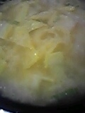 白菜と里芋のお味噌汁