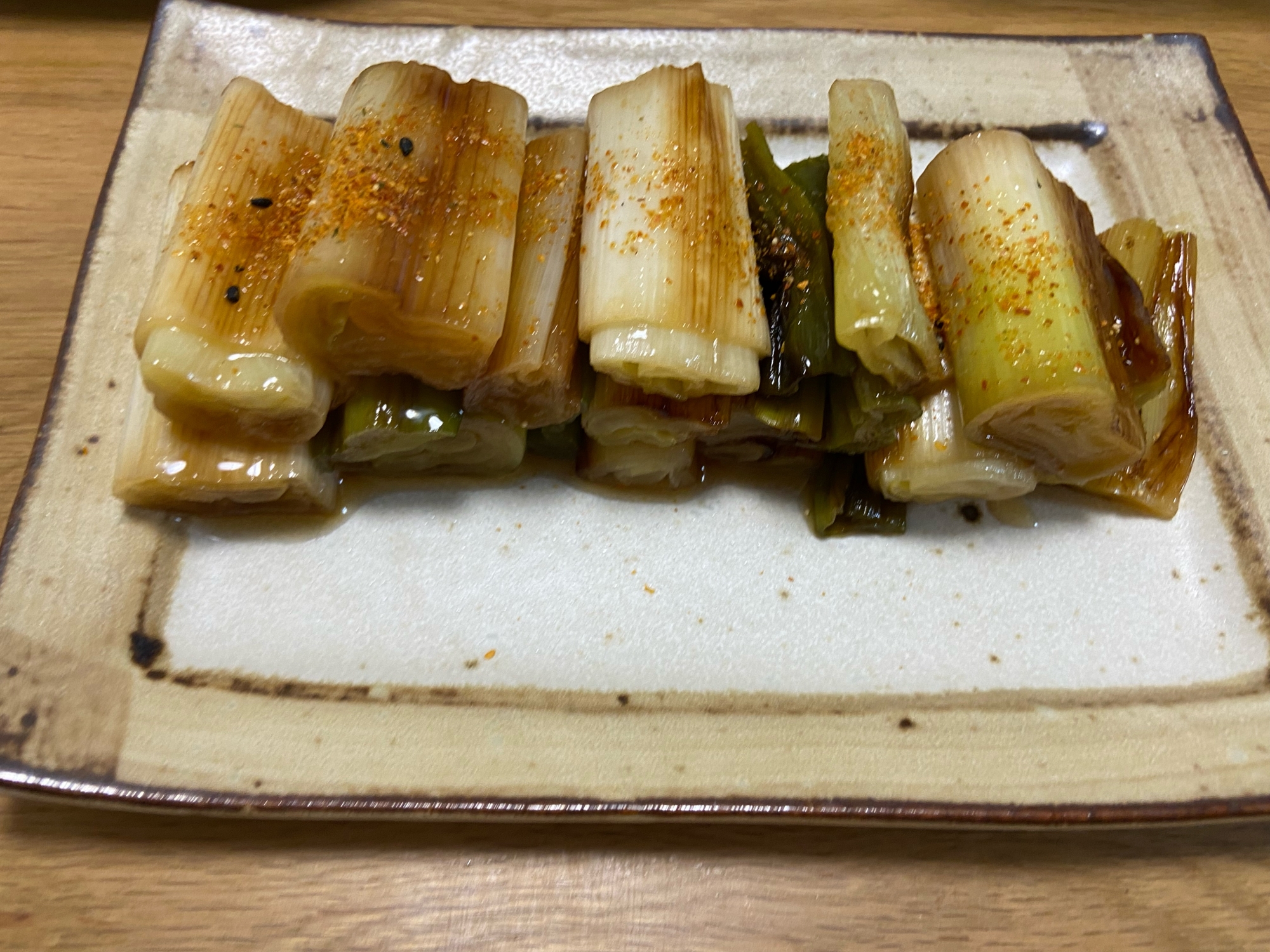 焼きねぎの白出汁煮