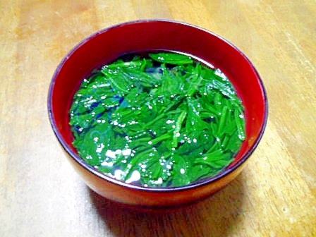 ほうれん草のすまし汁