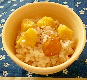 栗がいっぱい♪栗ごはん~少人数のご家庭用~