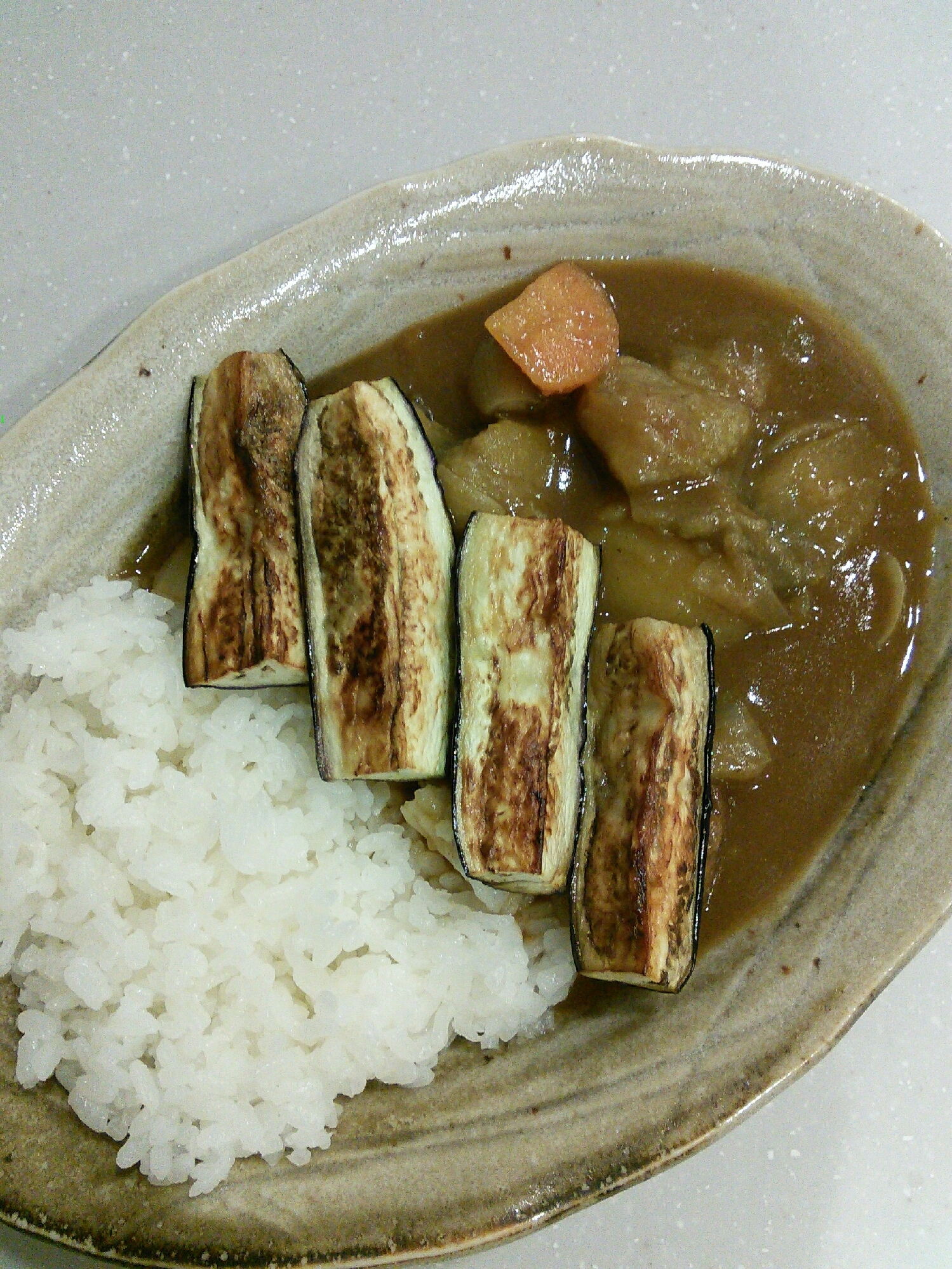 焼き茄子カレー