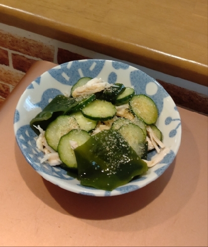 サラダチキンときゅうりの酢の物