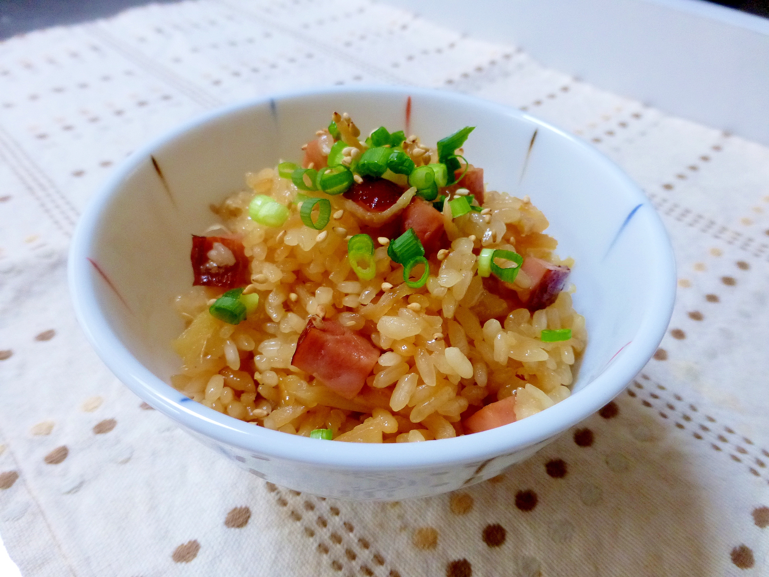 焼豚と切干大根の炊き込みご飯