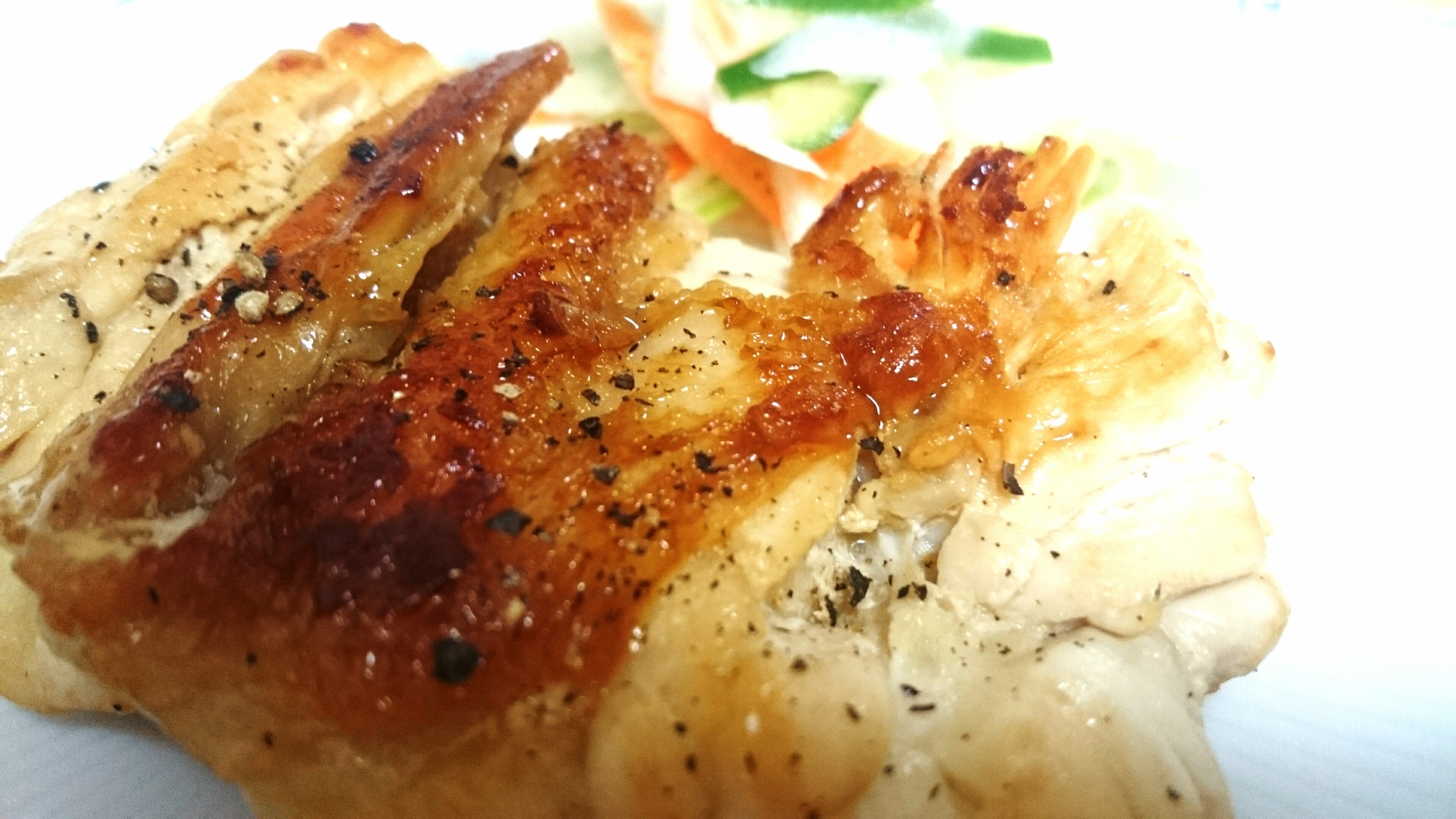 油なし鶏むね肉でヘルシーに ぱりっとコンソメチキン レシピ 作り方 By あゆせ 栄養士 楽天レシピ