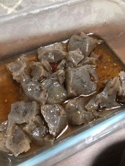 ●作り置きに♪レンジで簡単！冷やし蒟蒻生姜風味●