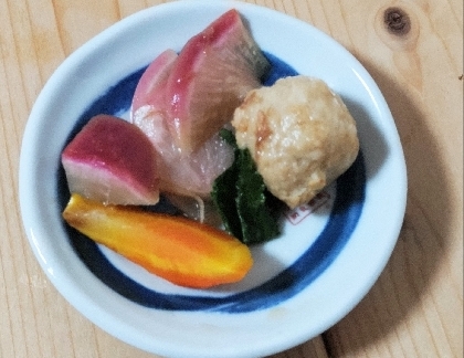 ほっこり☆かぶと鶏つくねの煮物