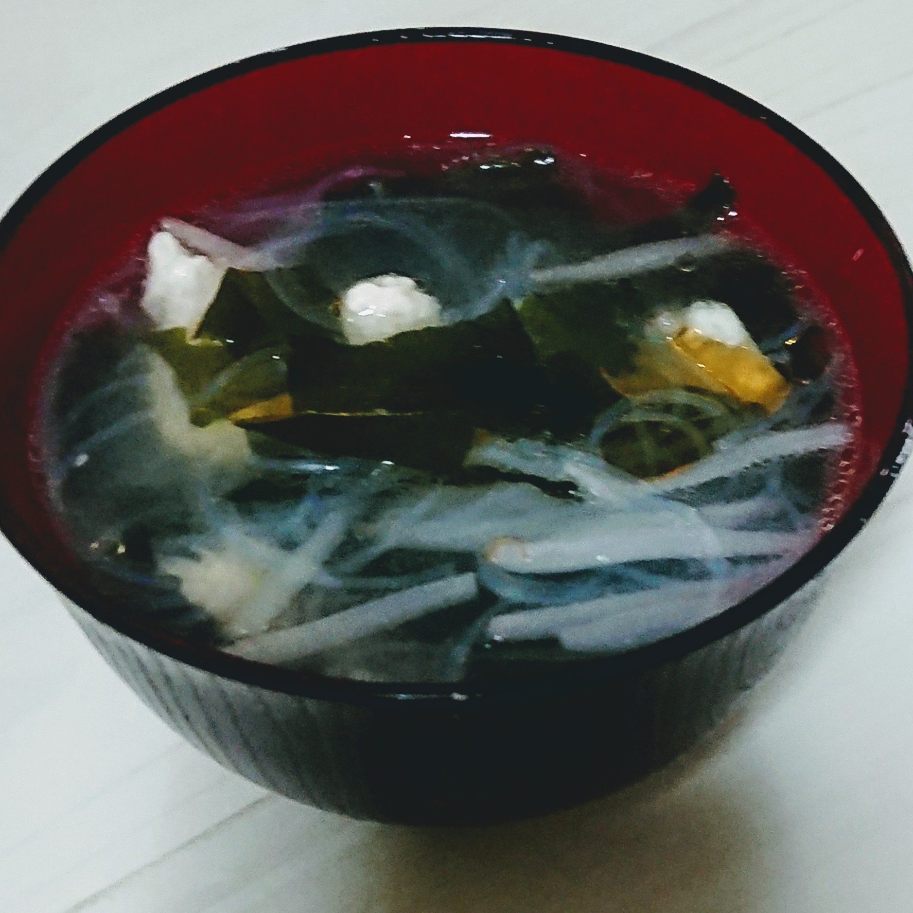 もやしと豆腐の中華スープ