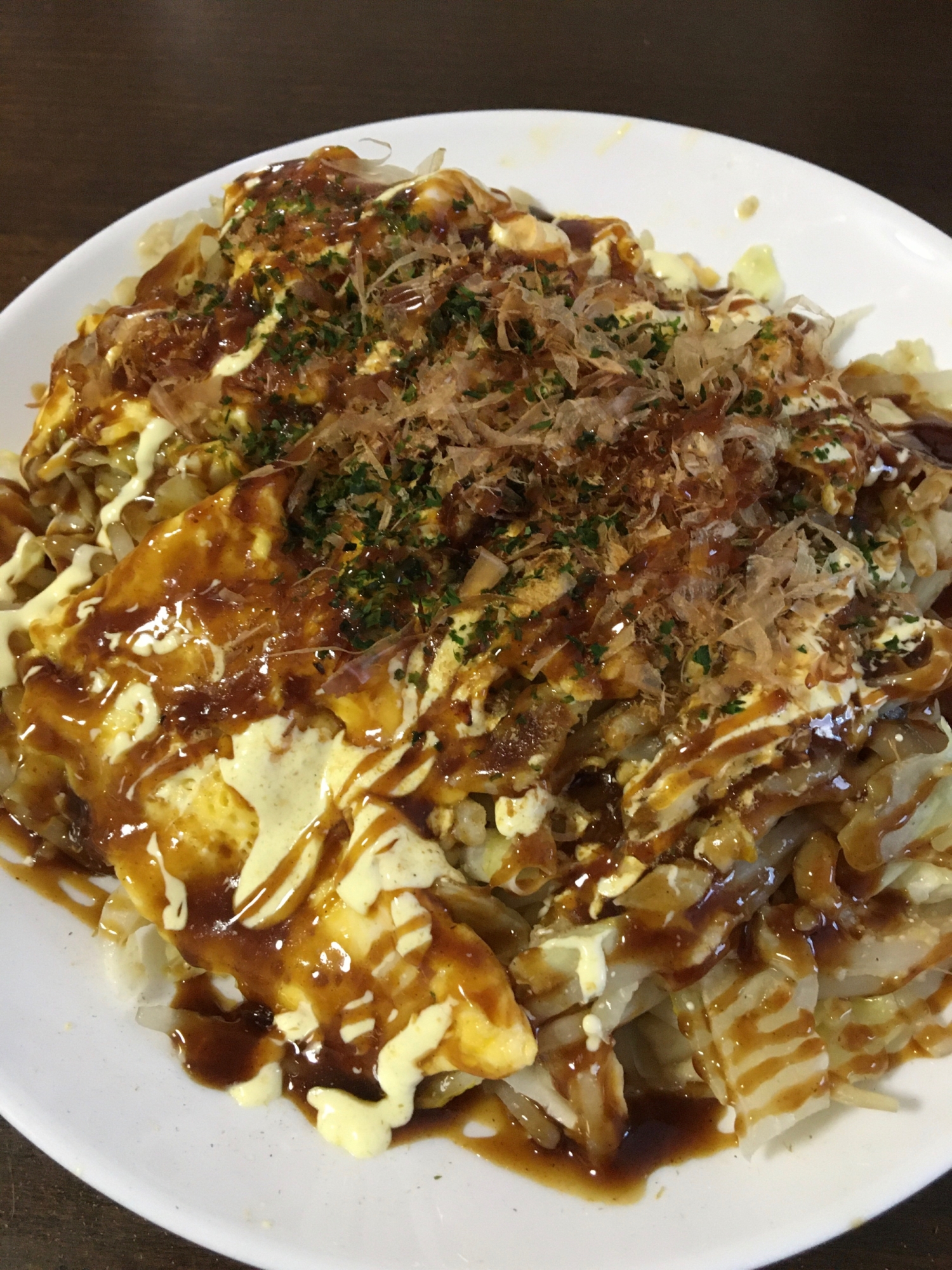 オートミール入り　お好み焼き風キャベツ焼き