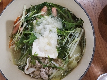 きのこたっぷり水炊き鍋〜今日のお鍋〜