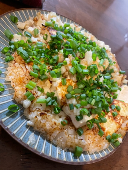 【フライパンひとつ】とろろ豆腐ステーキ。