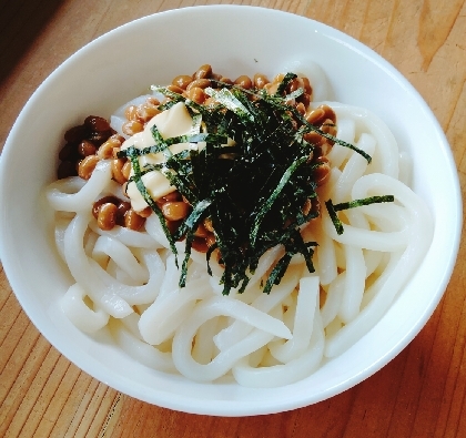 簡単！納豆のりマヨうどん