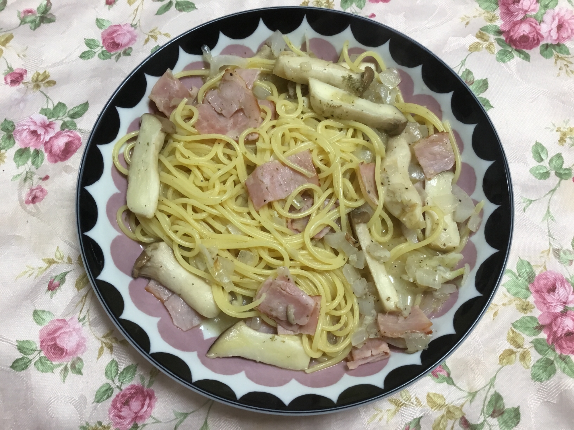 エリンギのペペロンチーノパスタ