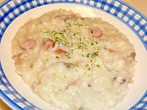 冷蔵庫の残り物でお手軽リゾット