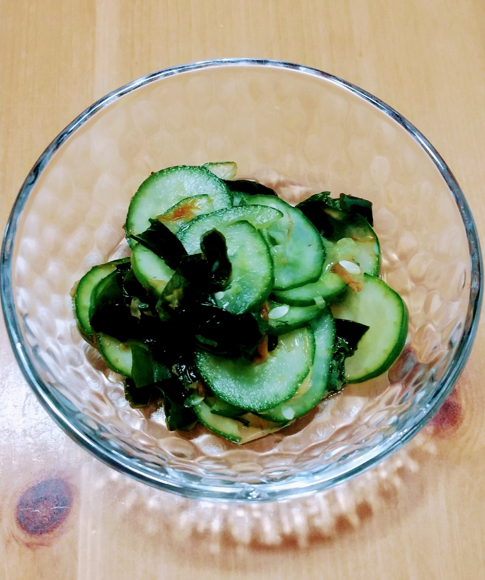 夏はこれだ！さっぱり！きゅうりとワカメの酢の物