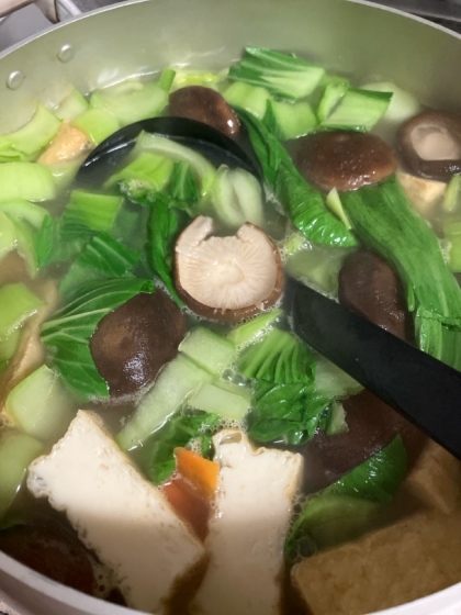 ＊チンゲン菜ときのこの中華スープ＊