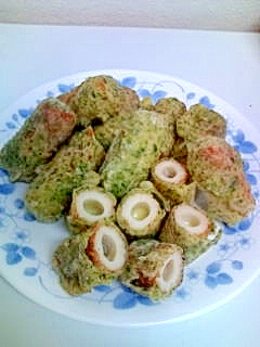 【チーズちくわ】の磯辺揚げ