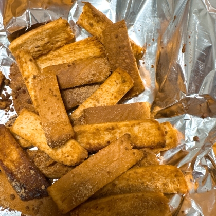 バター不使用★カリッカリ♪パン耳きなこラスク