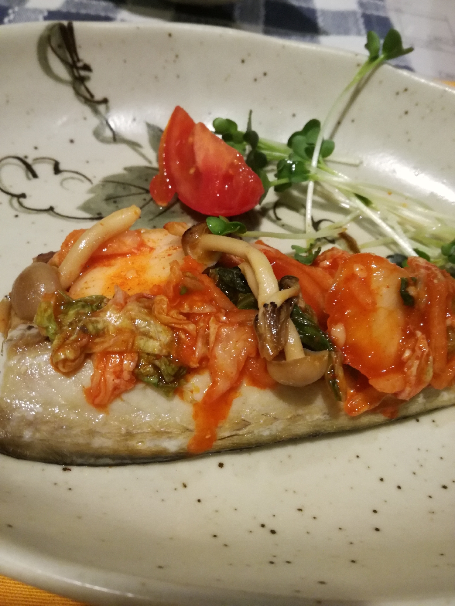 キムチの塩さばボード