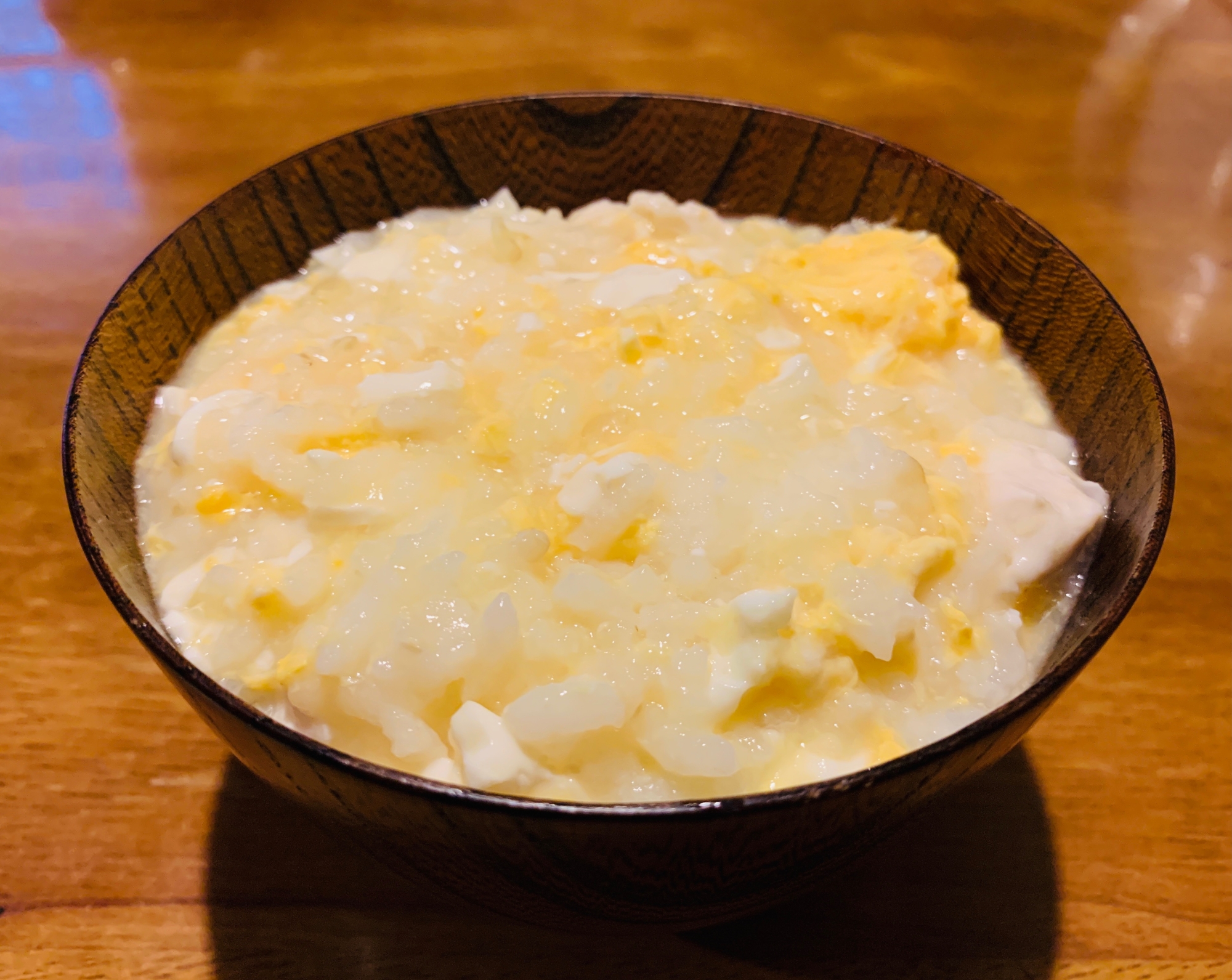 高タンパク低カロリー！鶏ささみと卵お豆腐の中華風粥