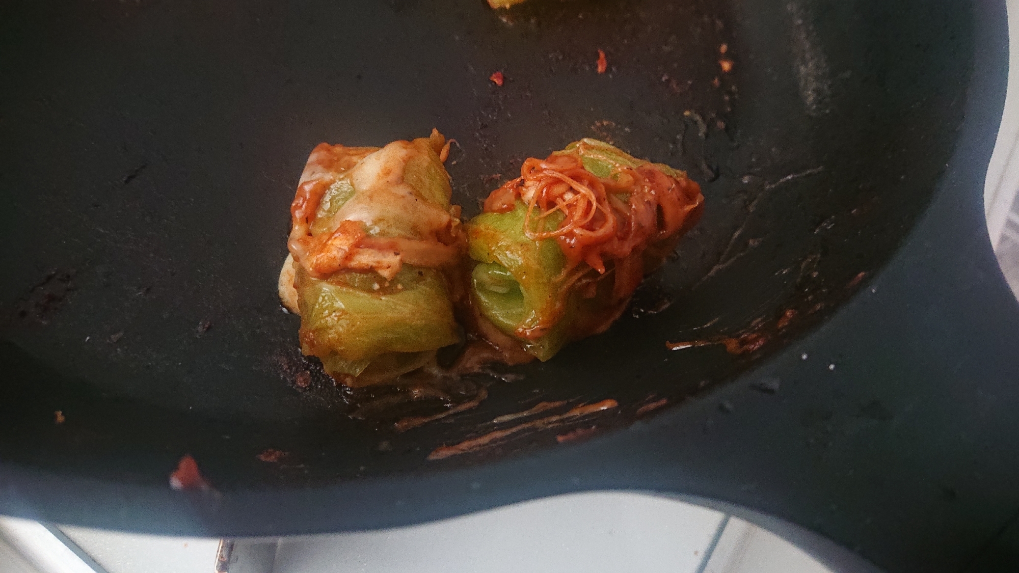 ロールキャベツのチーズケチャップ焼き