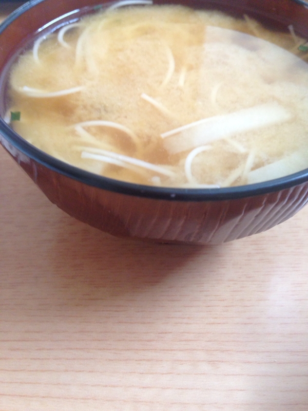 大根の皮と乾燥わけぎ(*^^*)にゅうめん☆