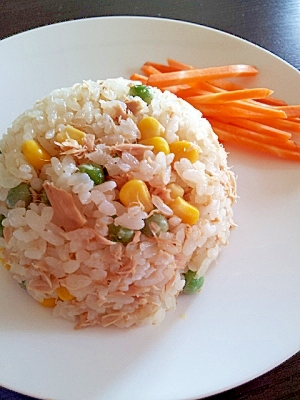 コンソメを使って★ツナの洋風炊き込みご飯