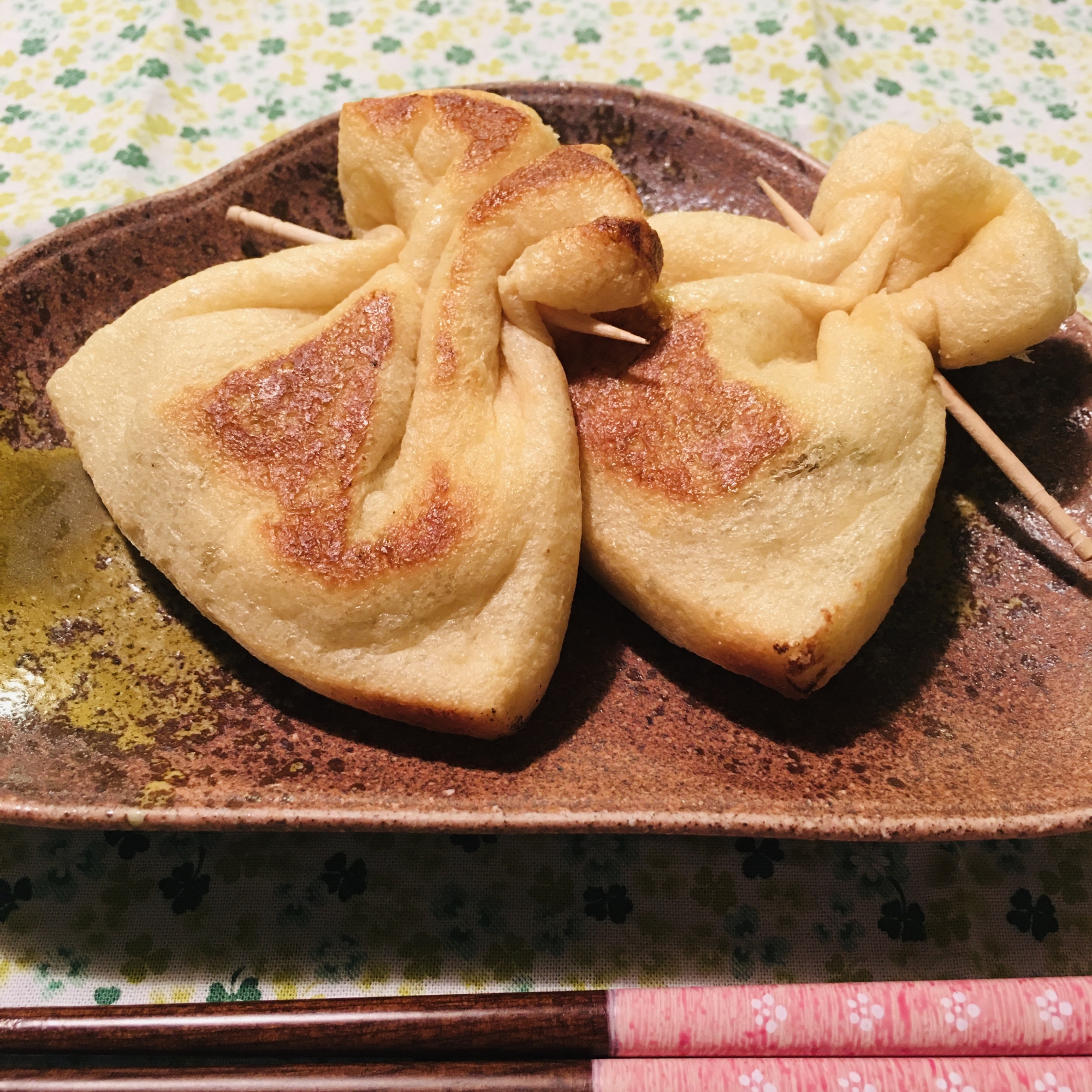 納豆の茶巾焼き