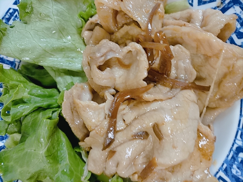 お弁当にも♪豚丼のタレで生姜焼き