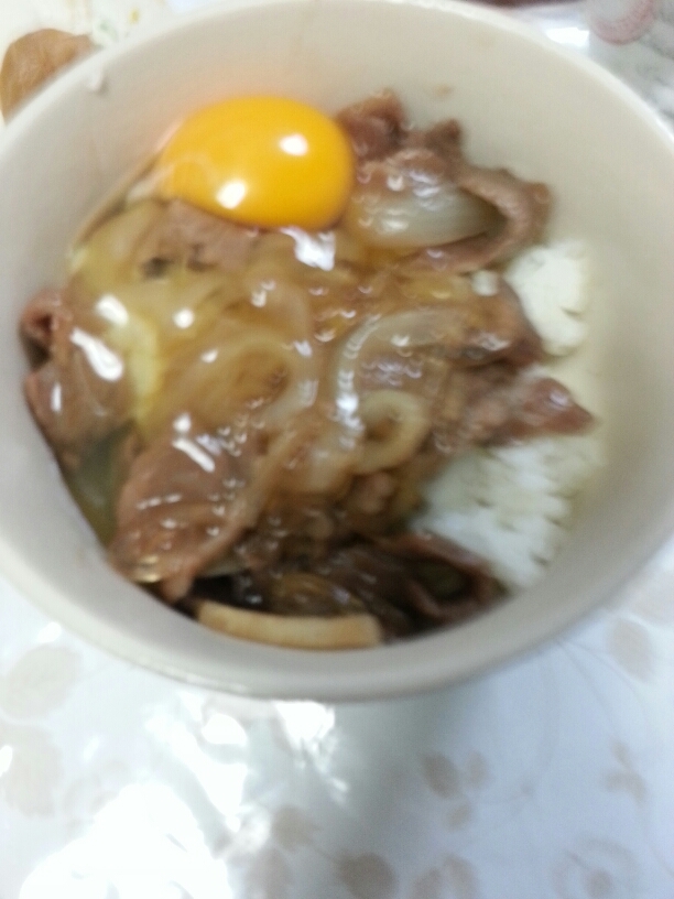 つゆだく、お手軽牛丼