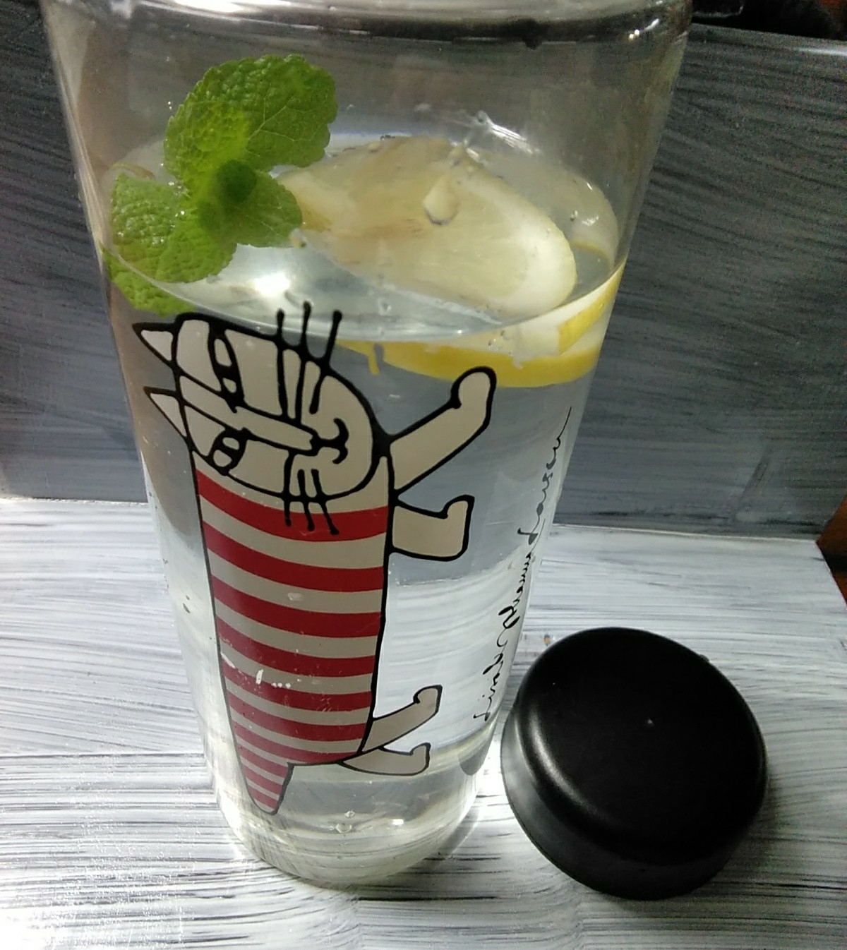 温泉用に✨檸檬＆ミント水