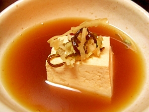 冬の奴 木綿豆腐の煮奴 レシピ 作り方 By Nyatz 楽天レシピ