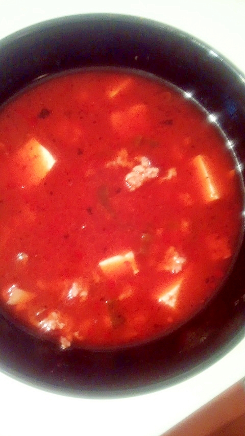 麻婆豆腐スープ