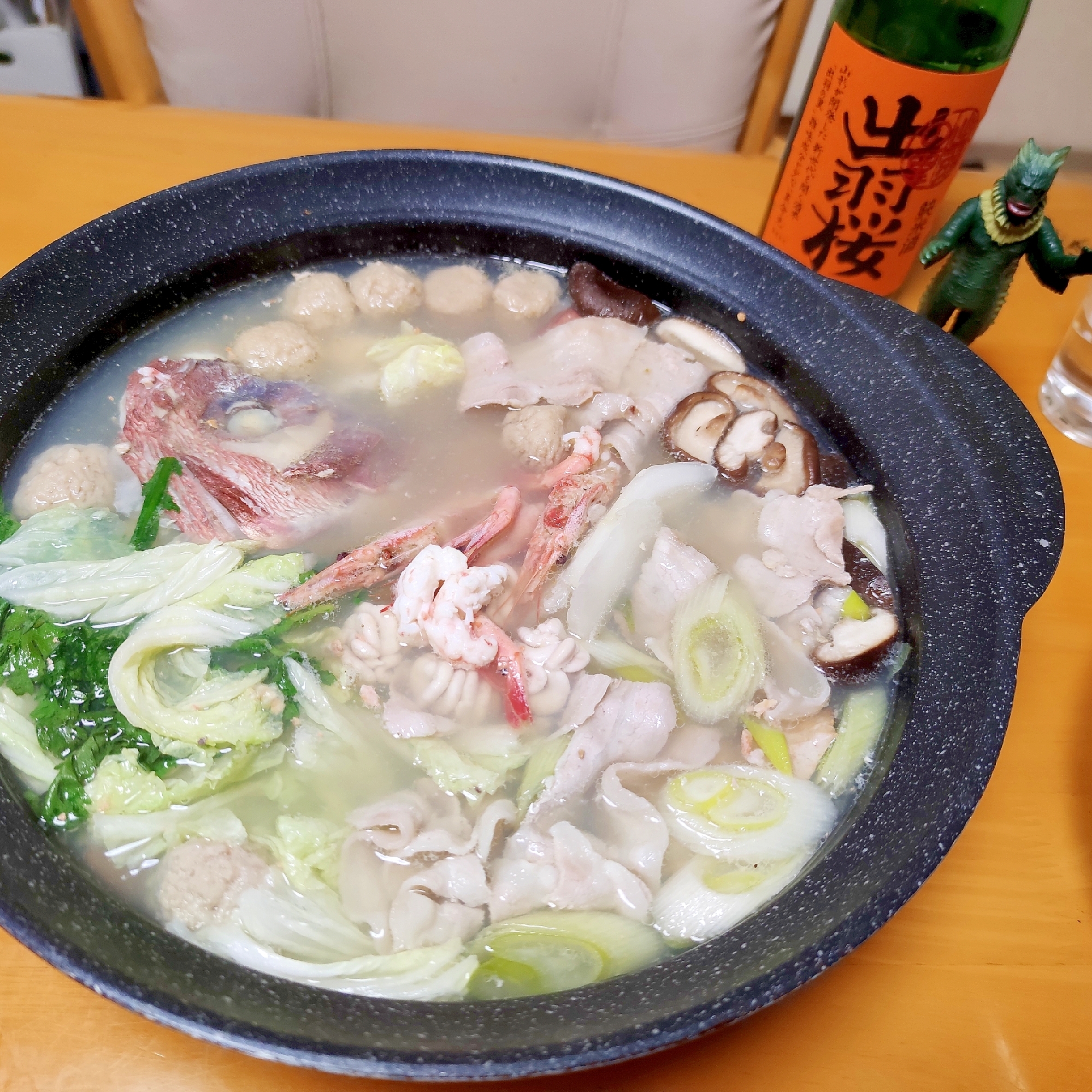 鯛アラベースでワンランク上の寄せ鍋 鍋100 レシピ 作り方 By わけししょう 楽天レシピ 鯛アラベースでワンランク上の寄せ鍋 鍋100 レシピ 作り方 By わけししょう 楽天レシピ