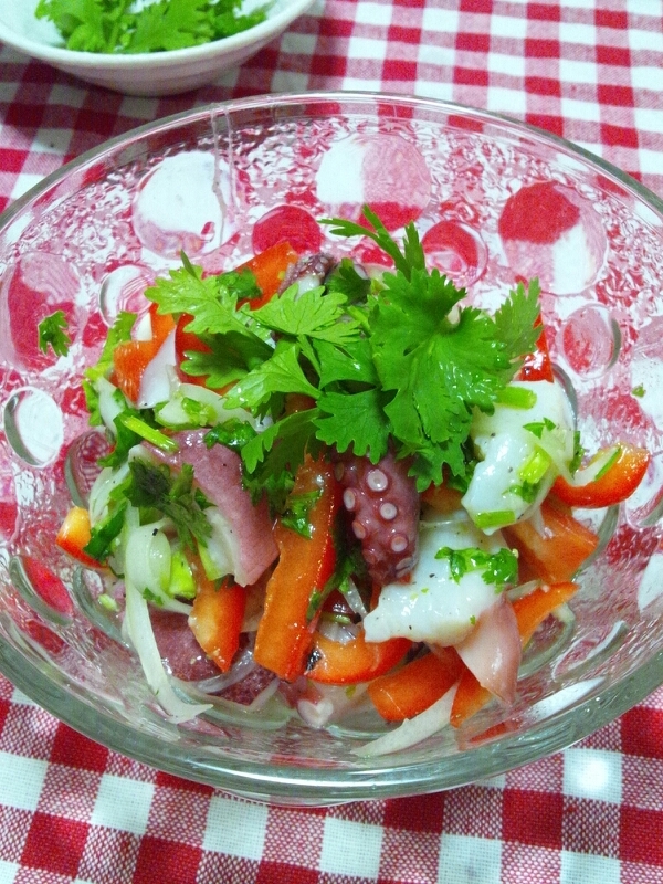 混ぜるだけ本当に美味しい タコのマリネ レシピ 作り方 By あごまるっち 楽天レシピ