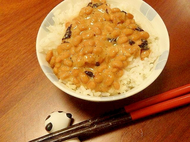 我が家の定番★海苔たまご納豆