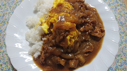 隠し味いろいろ入れてみました。いつもと違う味わいのカレーになりました。美味しく頂きました。おごちそう様でした。