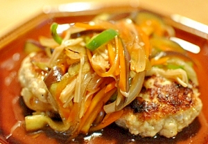 ふわふわ豆腐ハンバーグ しょうが風味野菜あんかけ レシピ 作り方 By Asami0418 楽天レシピ ふわふわ豆腐ハンバーグ しょうが風味野菜あんかけ レシピ 作り方 By Asami0418 楽天レシピ