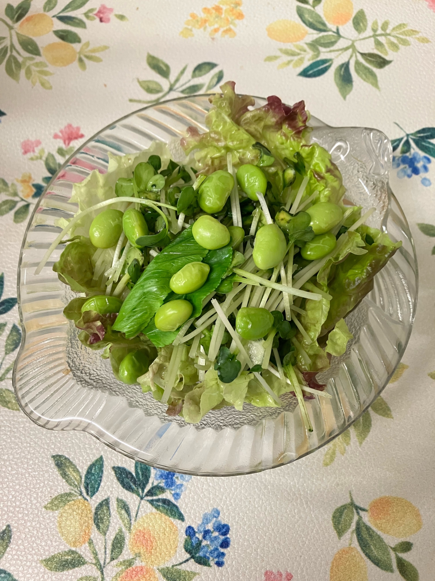 枝豆とカイワレ大根のさっぱりサラダ