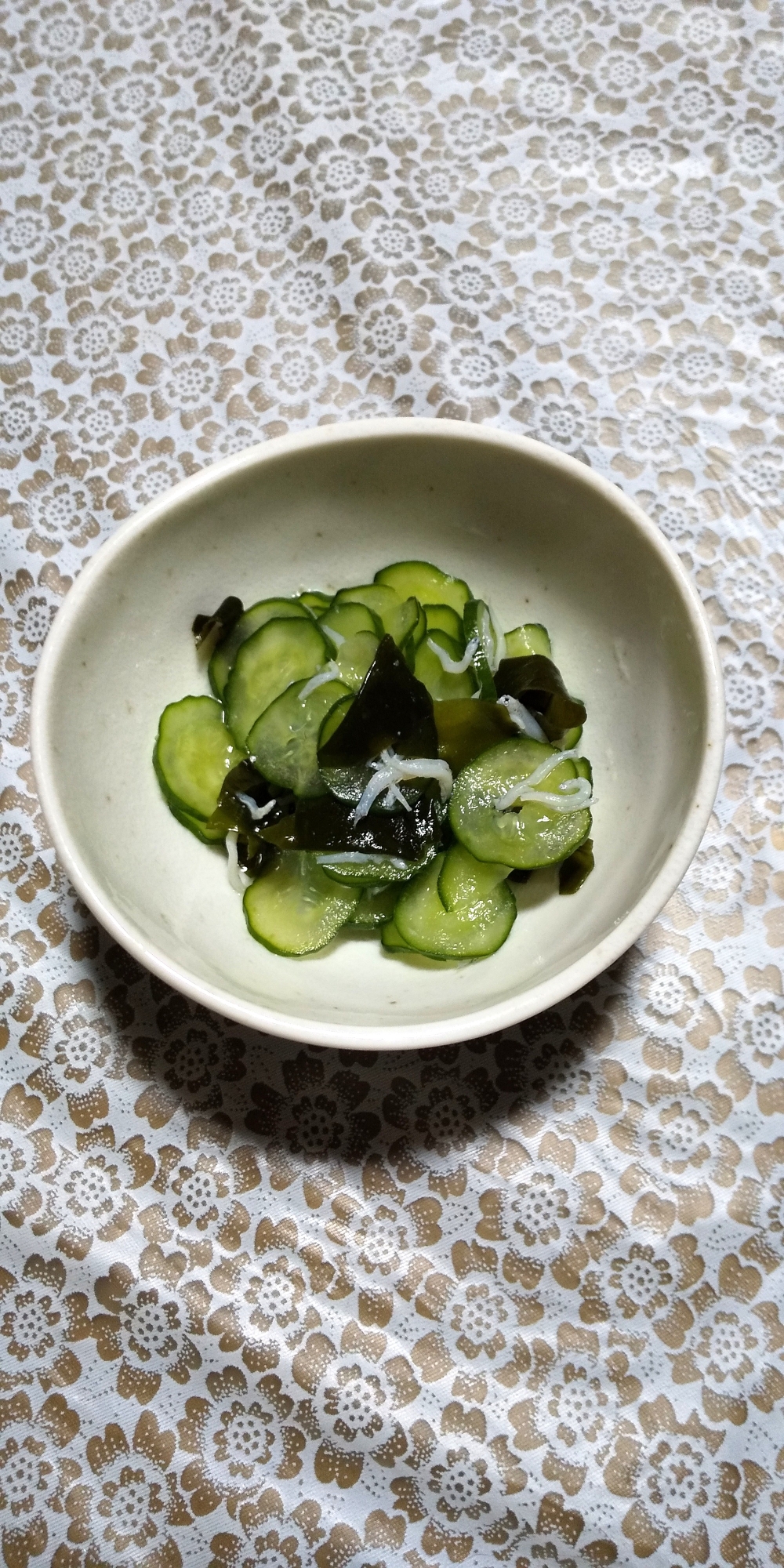 わかめとしらすの酢の物