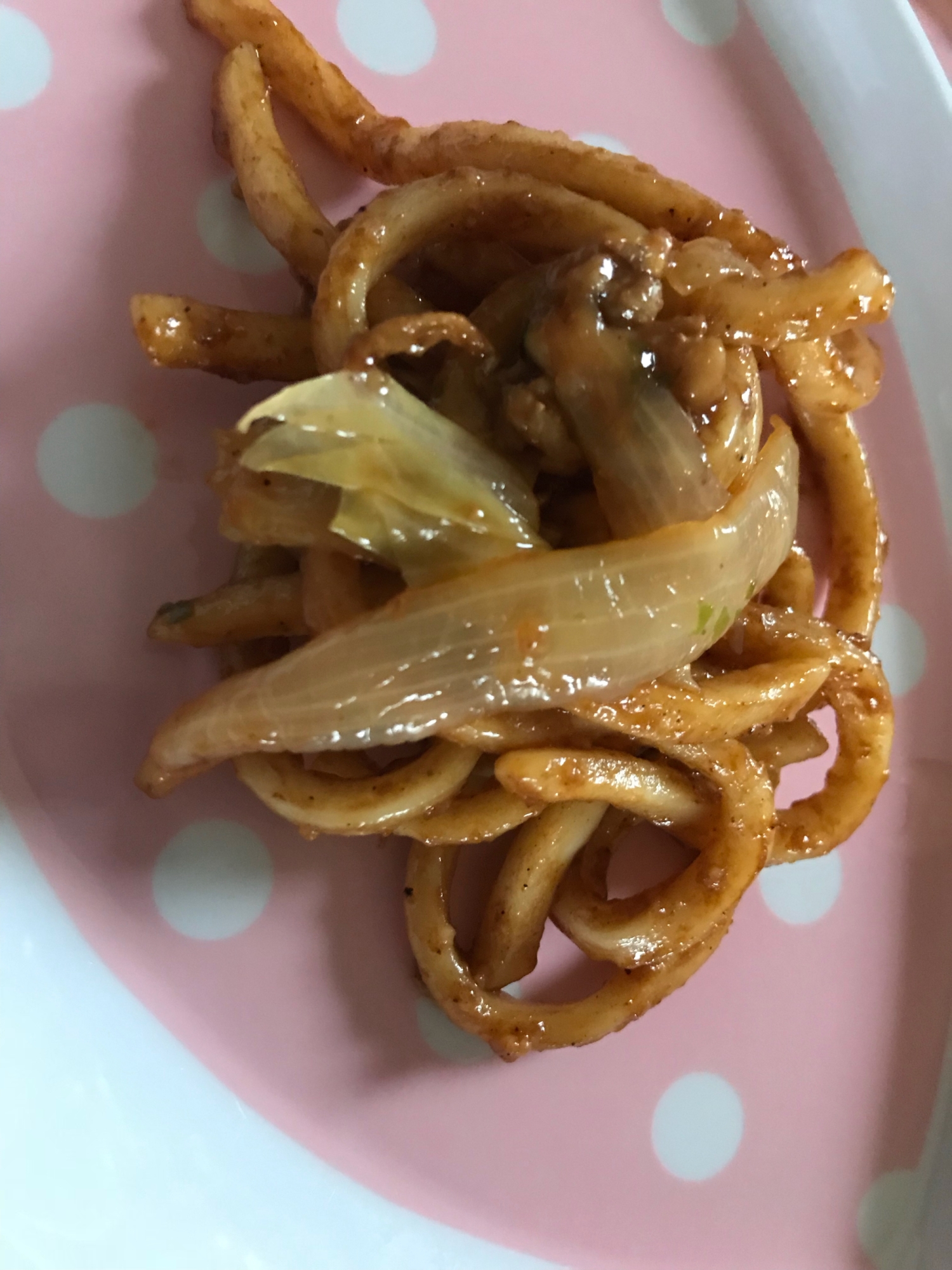 残り物で焼うどん