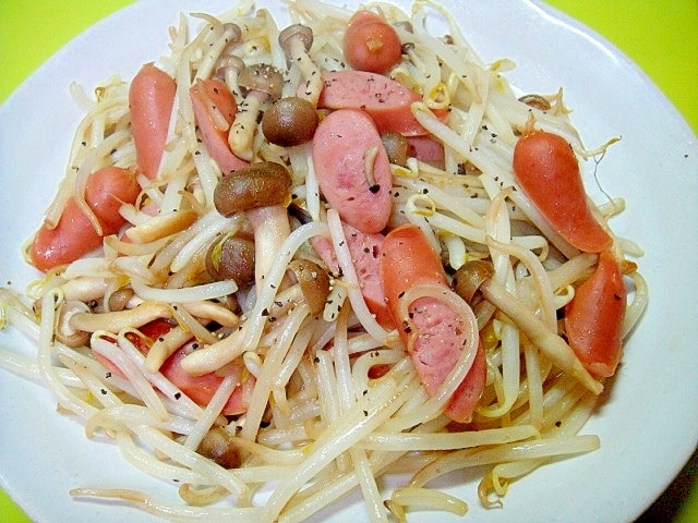 もやしめじページ もやしとしめじのバタポン炒め 作り方・レシピ | クラシル