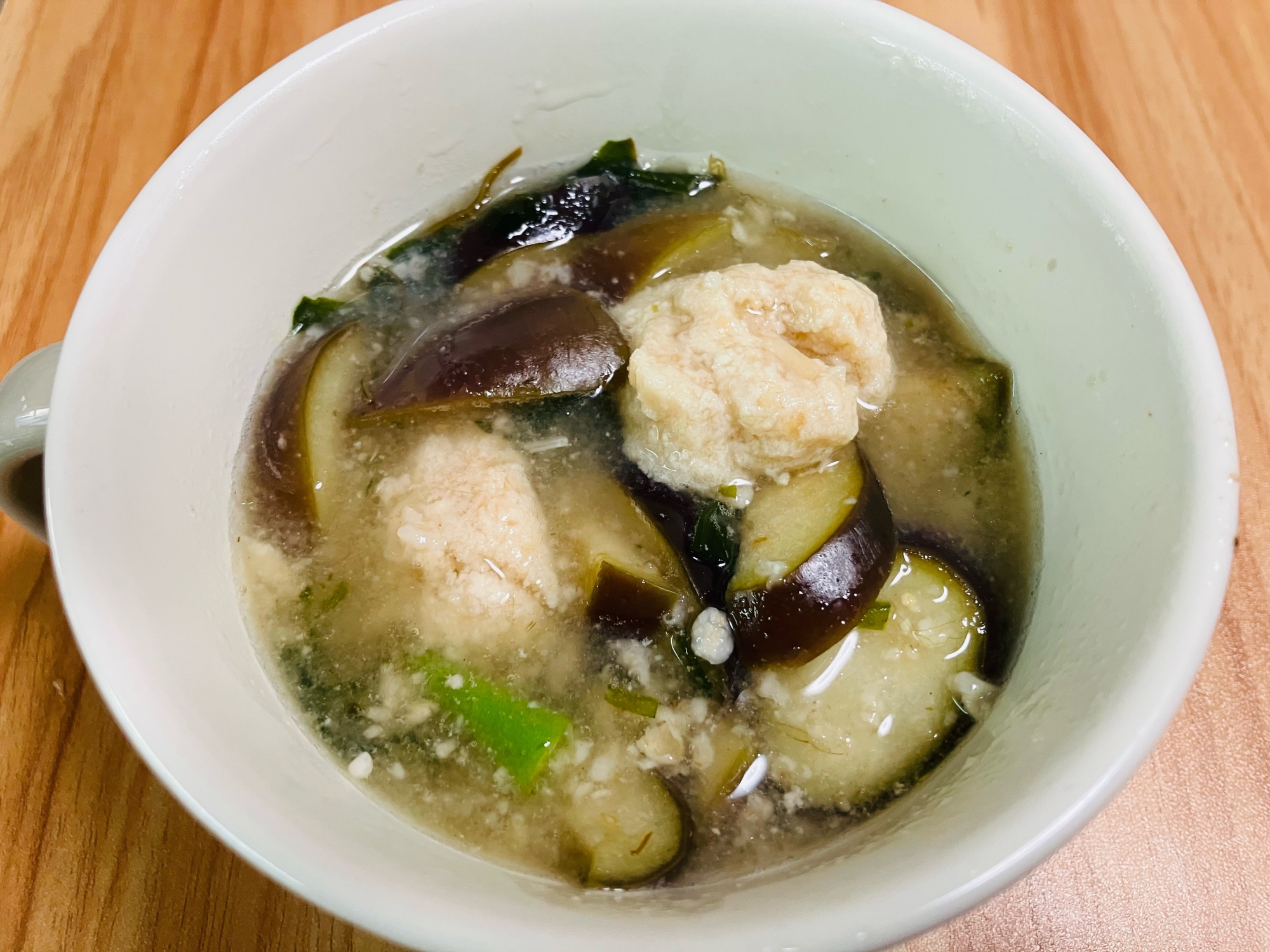 鶏団子と夏野菜のスープ