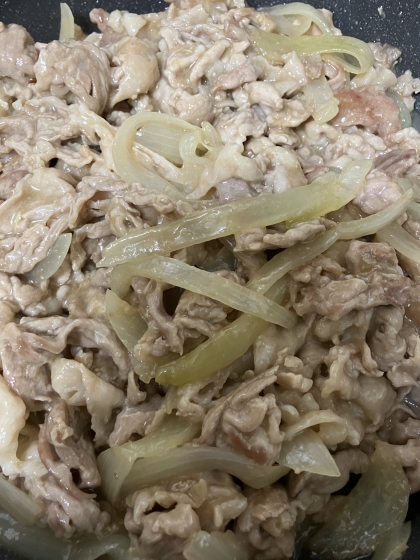 豚肉と玉ねぎのポン酢炒め