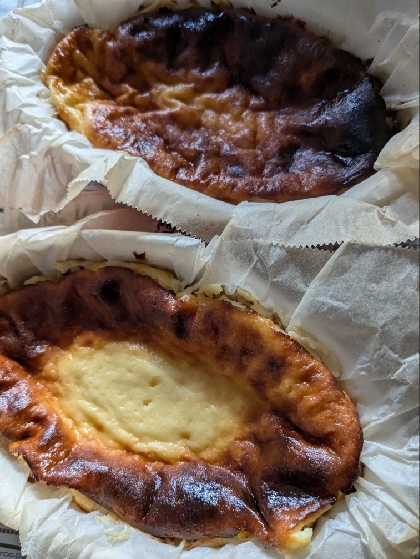 ヨーグルトで！クリチなしの簡単バスク風チーズケーキ