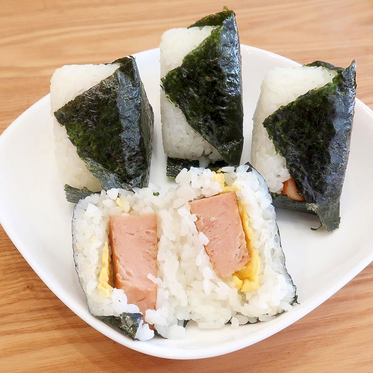 スパムおむすび風おにぎり☆冷凍可能