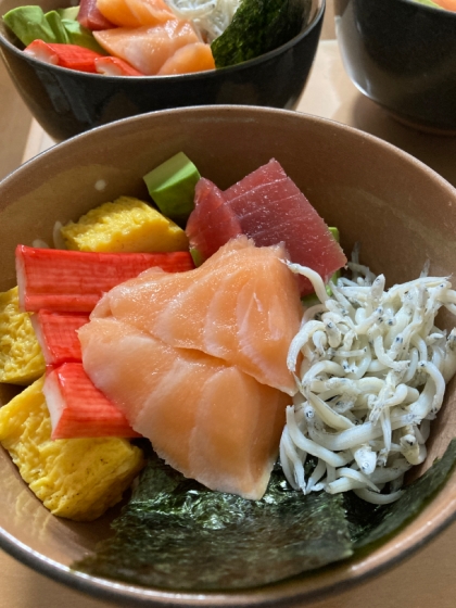 甘めのたれがうまい！海鮮丼