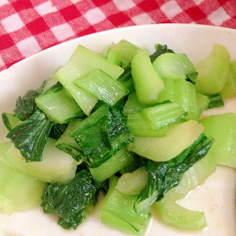 チンゲン菜の鶏ガラスープ炒め★