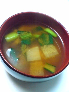キムチ鍋の素入りの味噌汁
